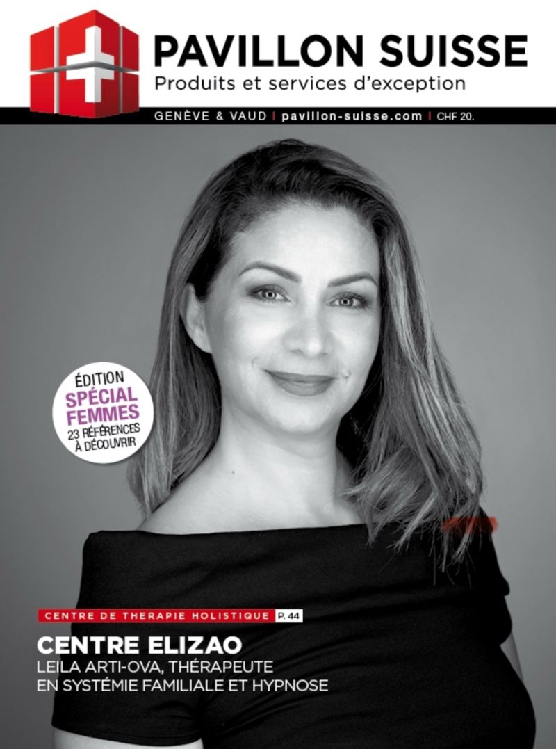 Leila Arti-Ova en couverture du magazine Pavillon Suisse, édition spéciale femmes